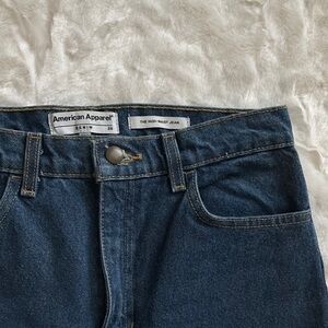 American Apparel High Rise Blue Jeans